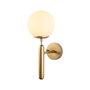 Opviq King - 11458 Lámpara de pared dorada con tapa de cristal